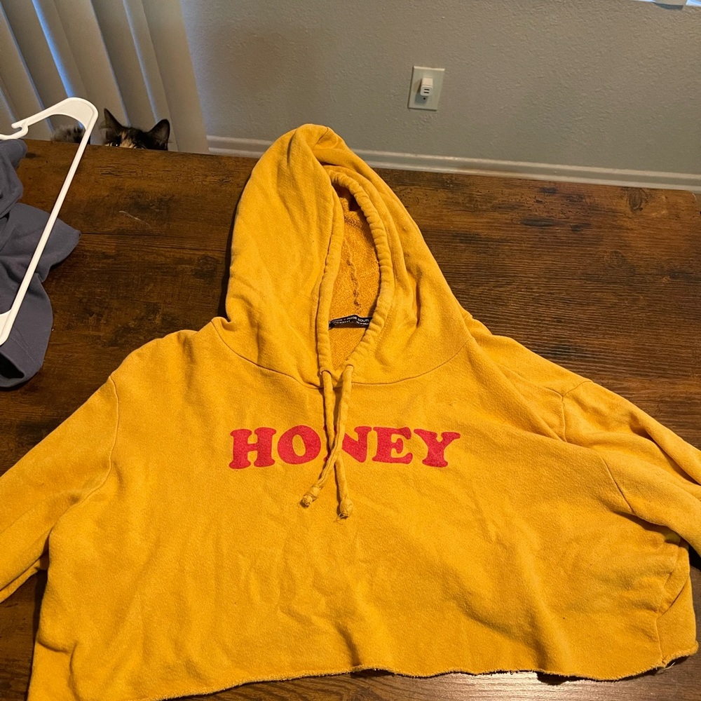 Honey Cropped Hoodie
